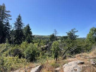Vue au top des rochers