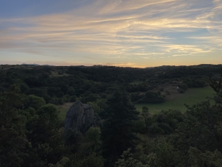 Vue au top des rochers